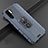 Soft Silicone Gel Leather Snap On Case Cover with Magnetic Finger Ring Stand T06 for Huawei P30 Pro New Edition