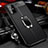 Soft Silicone Gel Leather Snap On Case Cover with Magnetic Finger Ring Stand WL1 for Samsung Galaxy S20 Plus 5G Black