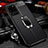 Soft Silicone Gel Leather Snap On Case Cover with Magnetic Finger Ring Stand WL1 for Samsung Galaxy S20 Ultra 5G Black