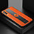 Soft Silicone Gel Leather Snap On Case Cover with Magnetic FL1 for Samsung Galaxy A70 Orange