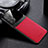 Soft Silicone Gel Leather Snap On Case Cover with Magnetic FL1 for Samsung Galaxy A72 5G Red