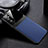 Soft Silicone Gel Leather Snap On Case Cover with Magnetic FL1 for Samsung Galaxy F23 5G Blue