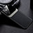 Soft Silicone Gel Leather Snap On Case Cover with Magnetic FL1 for Samsung Galaxy M32 5G Black