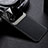 Soft Silicone Gel Leather Snap On Case Cover with Magnetic FL1 for Samsung Galaxy M53 5G Black