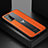 Soft Silicone Gel Leather Snap On Case Cover with Magnetic FL1 for Samsung Galaxy Note 20 5G Orange