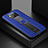Soft Silicone Gel Leather Snap On Case Cover with Magnetic FL1 for Xiaomi Poco X3 NFC Blue