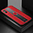 Soft Silicone Gel Leather Snap On Case Cover with Magnetic FL1 for Xiaomi Redmi 9i Red