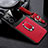 Soft Silicone Gel Leather Snap On Case Cover with Magnetic FL2 for Xiaomi Redmi 10 Prime Plus 5G Red