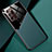 Soft Silicone Gel Leather Snap On Case Cover with Magnetic for Samsung Galaxy Note 20 Ultra 5G Green