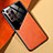 Soft Silicone Gel Leather Snap On Case Cover with Magnetic for Samsung Galaxy Note 20 Ultra 5G Orange