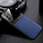 Soft Silicone Gel Leather Snap On Case Cover with Magnetic for Samsung Galaxy S21 5G Blue