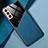 Soft Silicone Gel Leather Snap On Case Cover with Magnetic M01 for Samsung Galaxy S21 5G Blue