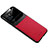 Soft Silicone Gel Leather Snap On Case Cover with Magnetic S01 for Vivo iQOO 9 5G Red