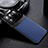 Soft Silicone Gel Leather Snap On Case Cover with Magnetic S01 for Xiaomi Mi 11 Ultra 5G Blue