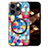 Soft Silicone Gel Leather Snap On Case Cover with Magnetic S01D for Apple iPhone 13 Pro Max