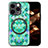 Soft Silicone Gel Leather Snap On Case Cover with Magnetic S01D for Apple iPhone 13 Pro Max Green
