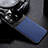 Soft Silicone Gel Leather Snap On Case Cover with Magnetic S02 for Xiaomi Mi 11 Pro 5G Blue