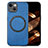 Soft Silicone Gel Leather Snap On Case Cover with Magnetic S02D for Apple iPhone 13