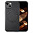 Soft Silicone Gel Leather Snap On Case Cover with Magnetic S02D for Apple iPhone 13