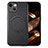 Soft Silicone Gel Leather Snap On Case Cover with Magnetic S02D for Apple iPhone 14 Plus