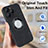 Soft Silicone Gel Leather Snap On Case Cover with Magnetic S07D for Apple iPhone 13 Pro