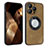 Soft Silicone Gel Leather Snap On Case Cover with Magnetic S07D for Apple iPhone 13 Pro Max