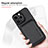 Soft Silicone Gel Leather Snap On Case Cover with Magnetic S08D for Apple iPhone 13 Pro