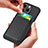 Soft Silicone Gel Leather Snap On Case Cover with Magnetic S08D for Apple iPhone 14 Pro Max