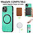 Soft Silicone Gel Leather Snap On Case Cover with Magnetic S11D for Apple iPhone 13