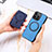 Soft Silicone Gel Leather Snap On Case Cover with Magnetic S11D for Apple iPhone 13 Pro