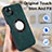 Soft Silicone Gel Leather Snap On Case Cover with Magnetic S14D for Apple iPhone 13