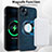 Soft Silicone Gel Leather Snap On Case Cover with Magnetic S14D for Apple iPhone 13