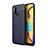 Soft Silicone Gel Leather Snap On Case Cover WL1 for Samsung Galaxy M31 Blue