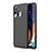 Soft Silicone Gel Leather Snap On Case Cover WL1 for Samsung Galaxy M40 Black