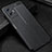 Soft Silicone Gel Leather Snap On Case Cover WL1 for Vivo T1 5G India Black