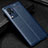 Soft Silicone Gel Leather Snap On Case Cover WL1 for Vivo X60 Pro 5G Blue