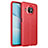 Soft Silicone Gel Leather Snap On Case Cover WL1 for Xiaomi Mi 10T Lite 5G Red