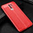 Soft Silicone Gel Leather Snap On Case Cover WL2 for Xiaomi Redmi 9 Prime India Red