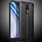 Soft Silicone Gel Leather Snap On Case Cover WL2 for Xiaomi Redmi Note 9 Black