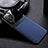 Soft Silicone Gel Leather Snap On Case Cover Z02 for Apple iPhone 13 Mini Blue