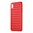 Soft Silicone Gel Leather Snap On Case for Apple iPhone X Red