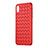 Soft Silicone Gel Leather Snap On Case for Apple iPhone Xs Red