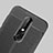 Soft Silicone Gel Leather Snap On Case for Nokia 6.1 Plus Black