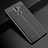 Soft Silicone Gel Leather Snap On Case for Nokia 7 Plus Black