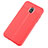 Soft Silicone Gel Leather Snap On Case for Samsung Galaxy J7 (2018) J737 Red