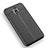 Soft Silicone Gel Leather Snap On Case K01 for Samsung Galaxy Amp Prime 3 Black