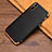 Soft Silicone Gel Leather Snap On Case L04 for Apple iPhone X Black