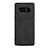 Soft Silicone Gel Leather Snap On Case Q01 for Samsung Galaxy Note 8 Black