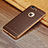 Soft Silicone Gel Leather Snap On Case S01 for Apple iPhone 8 Plus Brown