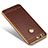 Soft Silicone Gel Leather Snap On Case W01 for Huawei Honor 8 Brown